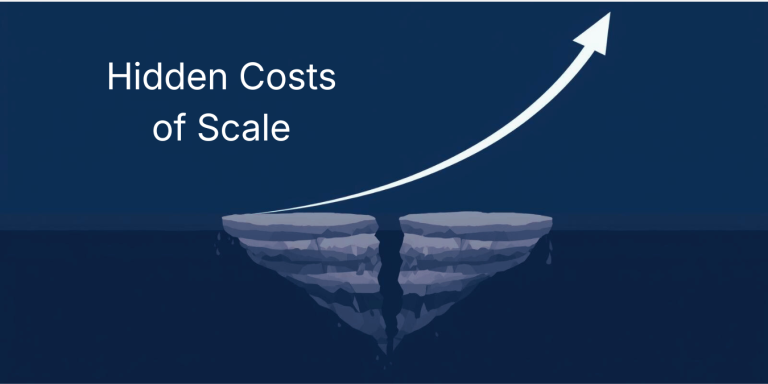 Private equity hypergrowth illustrated as rapid growth over fractured organizational foundations.
